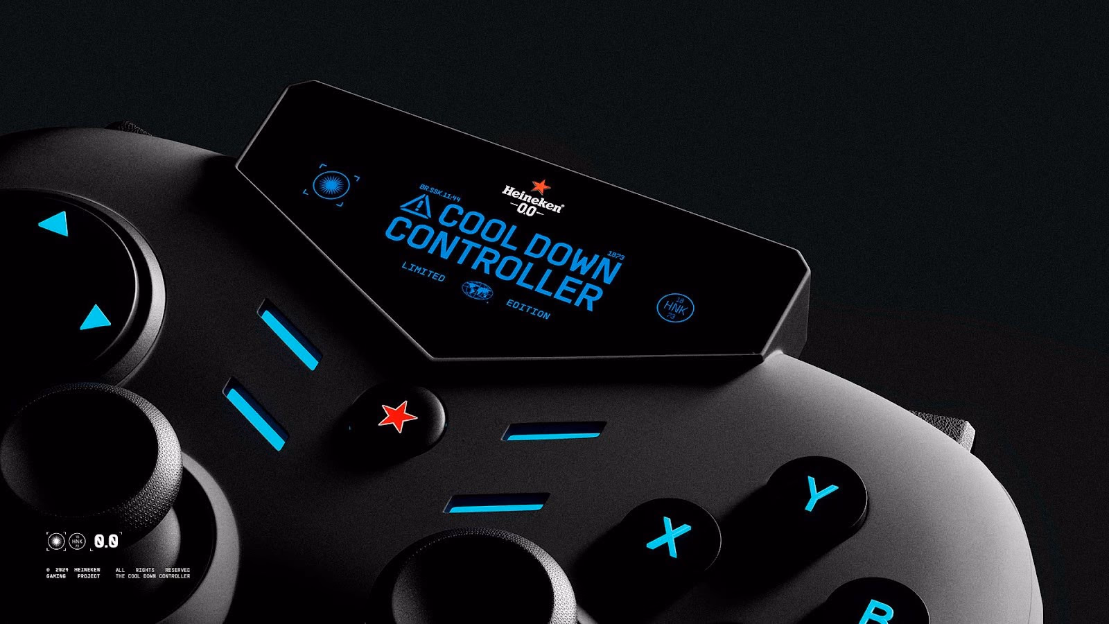 Heineken 0.0 controle gamer