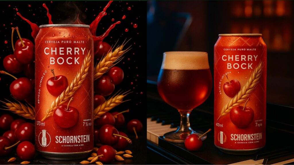Cherry Bock tem corpo médio para encorpado, textura aveludada e final levemente adocicado