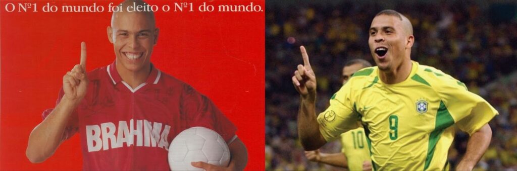 E se tem uma comemoração icônica é aquela de um eterno camisa 9 balançando o dedo indicador e mostrando quem realmente é o número 1.