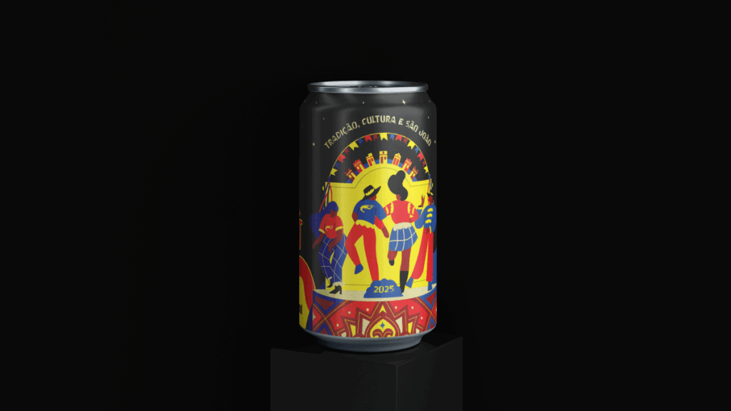 Embalagem especial da cachaça Pitú em homenagem ao São João (Divulgação)
