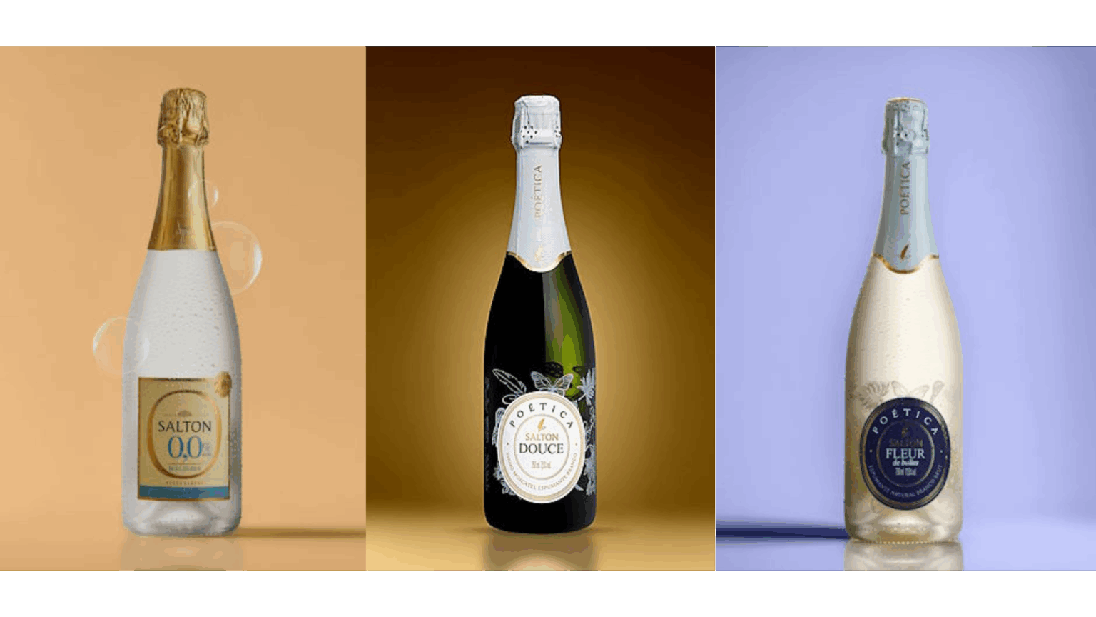 Salton apresenta espumante sem álcool de baixa caloria e amplia a linha Poética com novos rótulos leves e frutados.