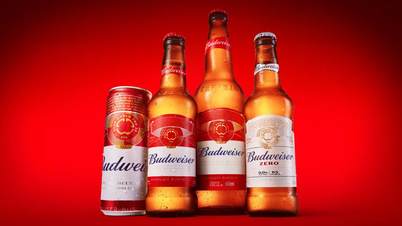 Budweiser lança embalagens especiais para a Copa de Clubes 2025