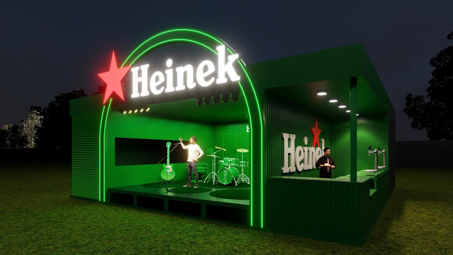 3D Poploading by Heineken | Imagem: Divulgação ATENAS.ag