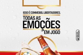Amstel lança promoções e experiências exclusivas em bares, restaurantes e supermercados durante a Conmebol Libertadores 2025, reforçando sua conexão com o futebol.