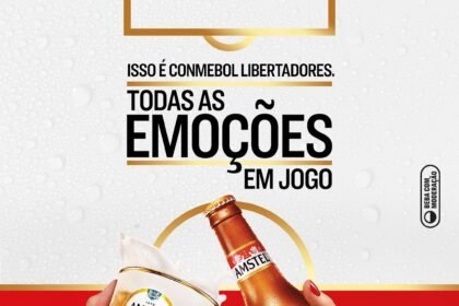Amstel lança promoções e experiências exclusivas em bares, restaurantes e supermercados durante a Conmebol Libertadores 2025, reforçando sua conexão com o futebol.