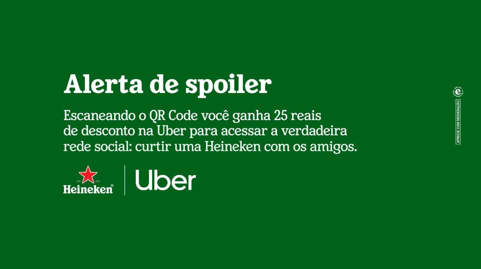 Heineken estreia a ação "Hijack Socialization" com Netflix e Uber, que pausa séries e oferece vouchers para incentivar momentos de socialização fora das telas.