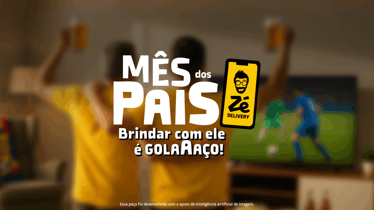 Ação especial de Dia dos Pais do Zé Delivery inclui cerveja, brinde da Stanley e contrato para selar a torcida em família.