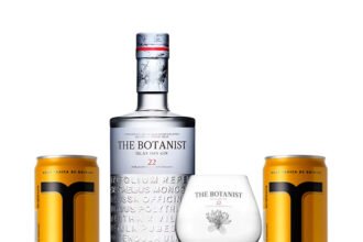 The Gin Flavors aposta em elegância com gin escocês, tônicas e taça de cristal no presente ideal para pais que amam bons drinks.