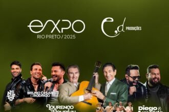 A 62ª EXPO Rio Preto reúne gastronomia, negócios e shows de artistas como Diego & Arnaldo e Lourenço & Lourival entre setembro e outubro de 2025.