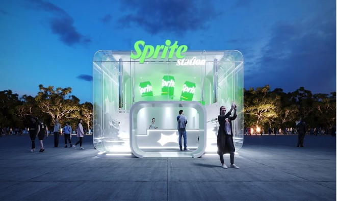 Ativação de Sprite no The Town 2025