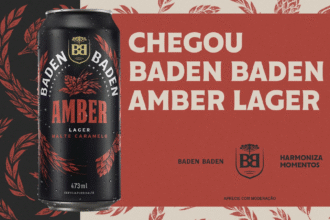 Grupo HEINEKEN lança Baden Baden Amber Lager, cerveja premium com notas de caramelo e toffee, disponível em lata e latão. Distribuição nacional a partir de setembro.