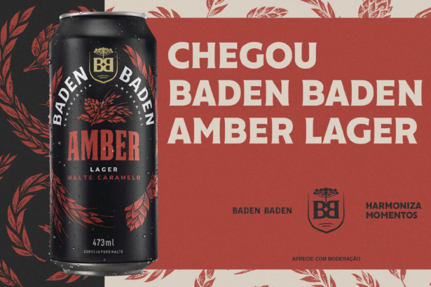 Grupo HEINEKEN lança Baden Baden Amber Lager, cerveja premium com notas de caramelo e toffee, disponível em lata e latão. Distribuição nacional a partir de setembro.