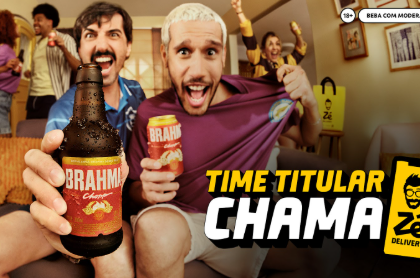 Brahma e Zé Delivery lançam ações nos dias 17 e 21 de dezembro com cashback, cupons por escalação e aluguel de chopeiras para torcedores.