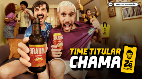 Brahma e Zé Delivery lançam ações nos dias 17 e 21 de dezembro com cashback, cupons por escalação e aluguel de chopeiras para torcedores.