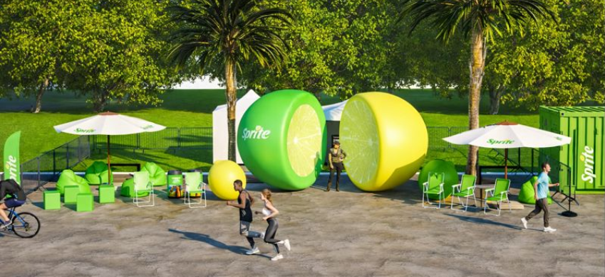 Sprite apresenta campanha de verão 2026 com ativações nacionais, Chuveirões Sprite, Oásis urbano, festivais de música e embalagens em edição limitada.